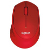 Logitech Počítačová myš M330 Silent Plus, červená 910-004911