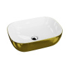 Lavita COSTA BRUSHED GOLD umývadlo na dosku 46 x 32,5 cm zlatá 46 x 32,5 x 13,5 cm 5900378325758