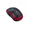 Logitech myš M185/ Bezdrátová/ Optická/ 1000dpi/ USB přijímač/ červená (910-002240)
