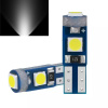 T5 LED žiarovka 3 smd CANBUS biela DC12V