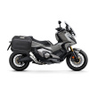 SHAD Kompletná sada bočných čiernych hliníkových kufrov SHAD TERRA BLACK, 47/47 litrov bočné kufre, vrátane montážnej sady SHAD HONDA X-ADV 750
