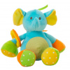 Modrý interaktivní sloník od firmy Llopis (Elefante turquesa activity 26 cm)