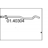 Výfukové potrubie MTS 01.40304