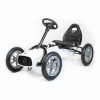 BABY MIX Detská šliapacia motokára Go-kart Buggy biela 113x62x64 biela