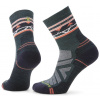 Dámske turistické ponožky Smartwool W Hike LC Zig Zag Valley Mid Crew Twilight blue 34-37EU