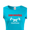 Hasičské tričko Som hasička, nie princezná, Barva Modrá, Velikost 2XL Bezvatriko.cz 0375