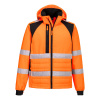 PORTWEST HI-VIS WX2 CD863 ECO / Reflexná prešívaná bunda - HV oranžová/čierna XXL