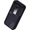 C-TECH Powerbanka 20000mAh, Li-Pol, 22,5W, USB-C/USB-A/micro USB/PD/Quick charge/display PBPD-20