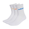 Adidas Linear Crew Cushioned Socks 3 páry biele KD1717 37-39