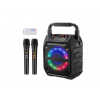 Fotověci Mini Mikrofonový Karaoke Set 2 Mikrofony + Reproduktor se Zvukovou Kartou 25W na Eventy Konference a Party