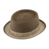 Fiebig - Headwear since 1903 Letný dvojfarebný hnedý klobúk Pork Pie - Fiebig Veľkosť: 57 cm (M)