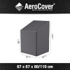 Obal na stoličku 67x67x80/110 cm Aerocover