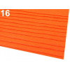 Látková dekoratívna plsť / filc 20x30 cm - 2 ks - oranžová refexná - 16 (F59) oranžová refexná