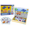 mamido Magnetické puzzle kniha Doprava puzzle karty