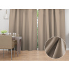 Biante Zamatový záves Velvet Prémium SVP-042 Béžovohnedý - šírka 270 cm 270x210 cm