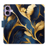 Flip pouzdro iSaprio - Apple iPhone 17 - GoldBlue s kapsičkami na karty (Flipové knížkové pouzdro, obal, kryt iSaprio s přihrádkami na karty a motivem)