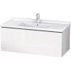 DURAVIT L-Cube závesná skrinka pod umývadlo, 1 zásuvka, 1020 x 469 x 408 mm, biela vysoký lesk, LC616602222