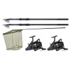 JRC Defender 2 Rod carp combo 2 prúty + 2 navijaky + podberák