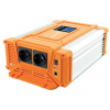 Menič napätia DC/AC 12V/230V-50Hz OFF-GRID CARSPA PX1200 12V/1200W 2xUSB LCD DO C-SIN (Menič napätia DC/AC 1-F, Napájanie: DC-12V, Výstup: 2xAC-230V-50Hz čistý sínus SK, USB: 2x2.1A, Určenie: Spotrebi
