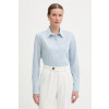 United Colors of Benetton Košeľa dámska bavlnená 5WPQDQ0AX modrá M