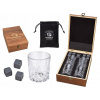 Sada na Whisky FOR FOUR, 4 poháre + bazaltové kocky