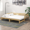 vidaXL Rozkladacia denná posteľ borovicový masív 2x(90x200) cm 806950
