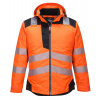 PORTWEST HI-VIS PW3 T400 / Reflexná zimná bunda do dažďa - HV oranžová/čierna S