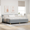 vidaXL Základná posteľ s matracom svetlosivá 200x200 cm tkanina 3339021
