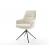 Jedálenská stolička Zelia-Flex s opierkami plyšový manšester krémovo