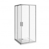 Jika Nion Sprchový kút 80x80 cm, strieborný/čierne sklo H2512N10026681