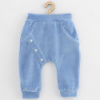 Dojčenské semiškové tepláky New Baby Suede clothes sivá Modrá 62 (3-6m)