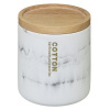 5five Simply Smart Kosmetická nádoba na tampóny LEA, plast, bílá barva