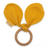 NEW BABY Hryzátko pre deti ušká New Baby Ears Mustard