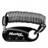 Master Lock 1551EURDBLK karabina s navíjecím kabelem 1551EURDBLK