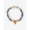 Spirit of OM náramek s ametystem - zklidnění Velikost: M