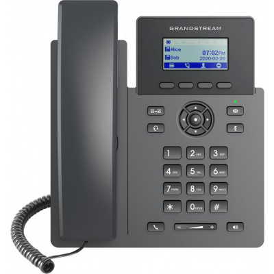 GRANDSTREA Grandstream GRP2601P SIP telefon, 2,21" LCD displej, 2 SIP účty, 100Mbit port, PoE PR1-GRP2601P