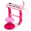 Multistore Dětské piano s mikrofonem Laura růžové