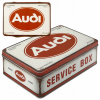KOVOVÁ PLECHOVKA, LISOVANÁ KRABIČKA AUDI SERVICE BOX RETRO VINTAGE DARČEK