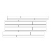 STONES&MORE 2.0 Stone Sahara Noir 30x60cm Modulo Listello Sfalsato Matte Rett.