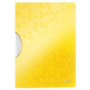 Obal s plastovým klipom Leitz WOW - A4, 30 listov, 10 ks, Žltá