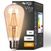 LVT Dekoračná LED žiarovka E27 6W 2200K ST64 filament jantár PL1811
