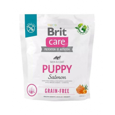 Brit care dog grain-free puppy salmon granule pre šteňatá 1 kg