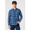 Wrangler Pánska košeľa Wrangler® One Pocket Shirt in Green Indigo 112357231 Farba: Modrá, Veľkosť: XL