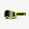 Okuliare 100 % Strata 2 Pieskovo žlté fluo dymové