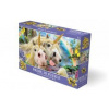 Puzzle 3D - Smejúci sa jednorožci