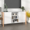 vidaXL Komoda biela 107x38x60 cm spracované drevo 345678