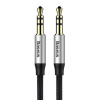 Baseus Yiven AUX mini jack 3.5mm audiokábel 1m čierna-strieborná (CAM30-BS1)