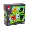 Janod puzzle duonimo Nájdi tiene zvieratká 24 dielikov