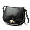 Dámska kožená kabelka Florence ART. 873 Čierna crossbody kabelka