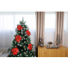 Kvet MagicHome Vianoce, Poinssetia, červená, stonka, 38 cm, veľkosť kvetu: 24 cm